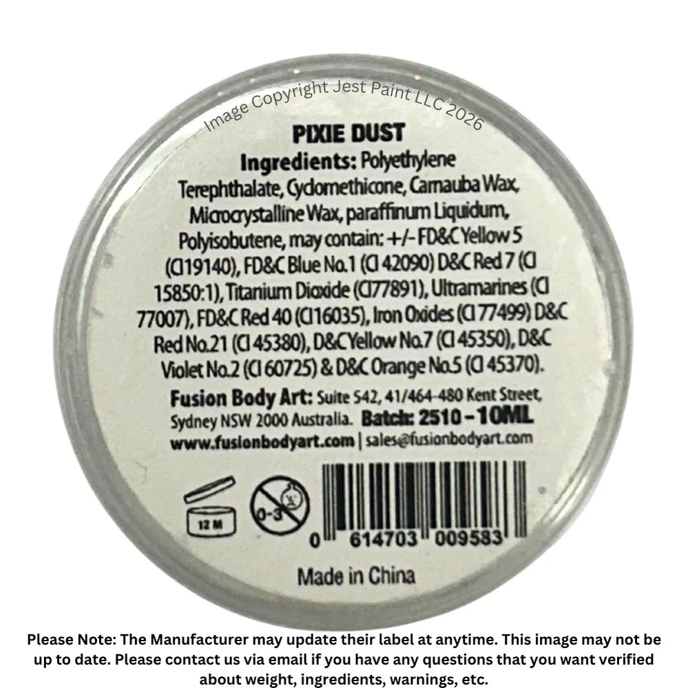 Fusion Body Art | Glitter Creams - Pixie Dust 10ml (UV Reactive) - Image 4