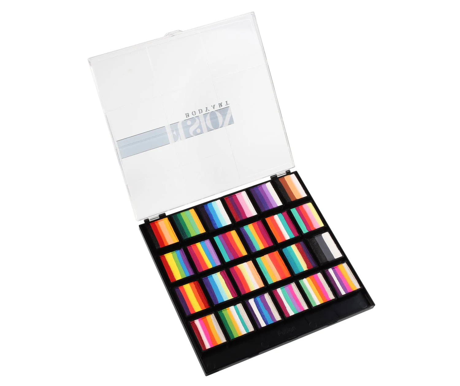 Fusion Body Art Spectrum Face Painting Palette - 24 Combos - Rainbow Paradise - Image 2