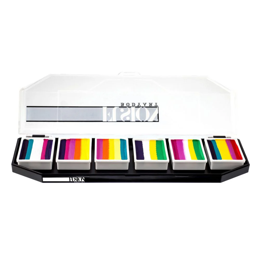 Fusion Face Painting Palette - Tropical Collection by Leanne Courtney (Non Neon)