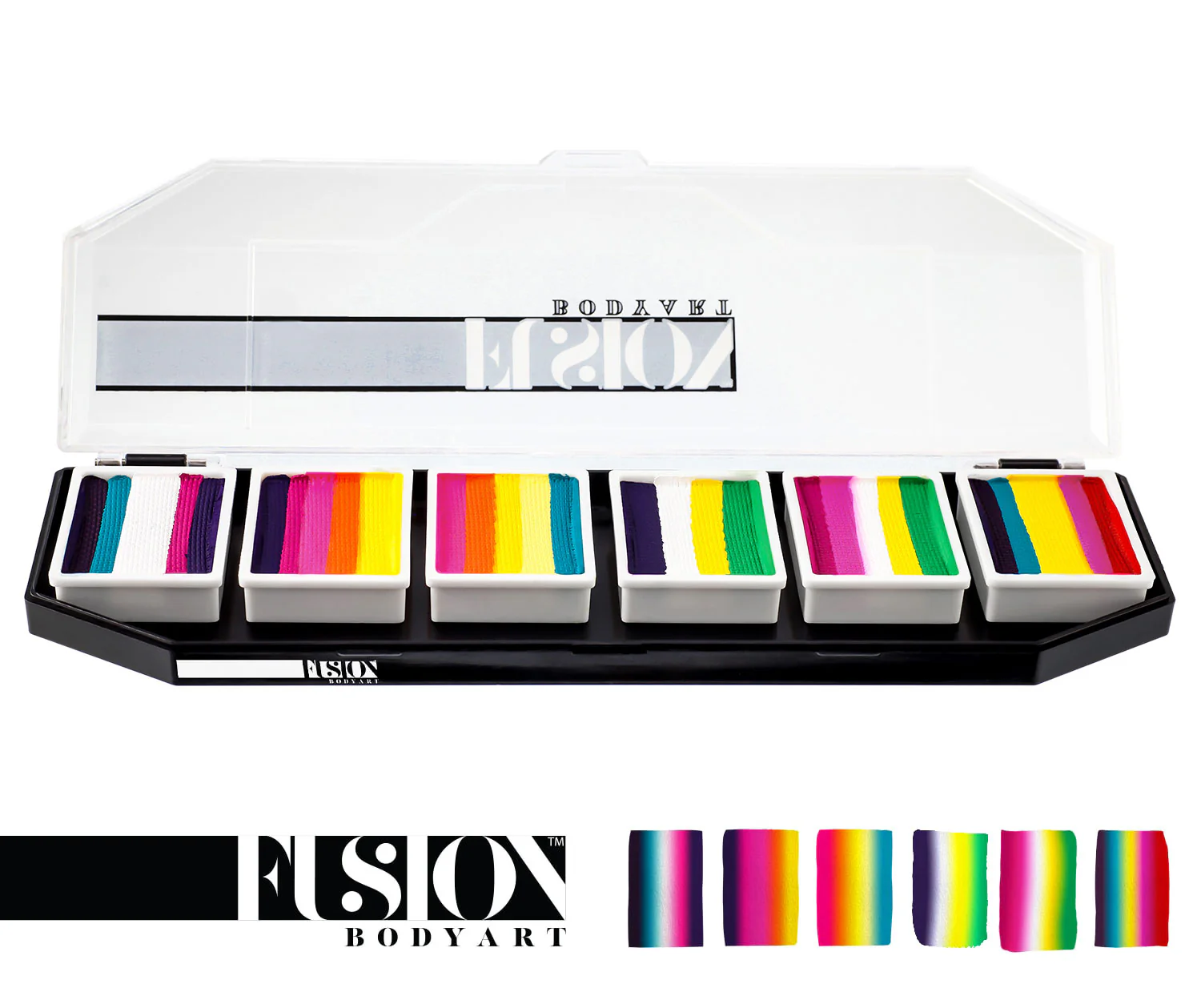 Fusion Face Painting Palette - Tropical Collection by Leanne Courtney (Non Neon) - Image 2
