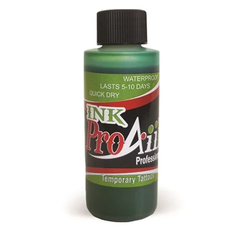 Green ProAiir INK Alcohol Based Airbrush Body Paint 2oz