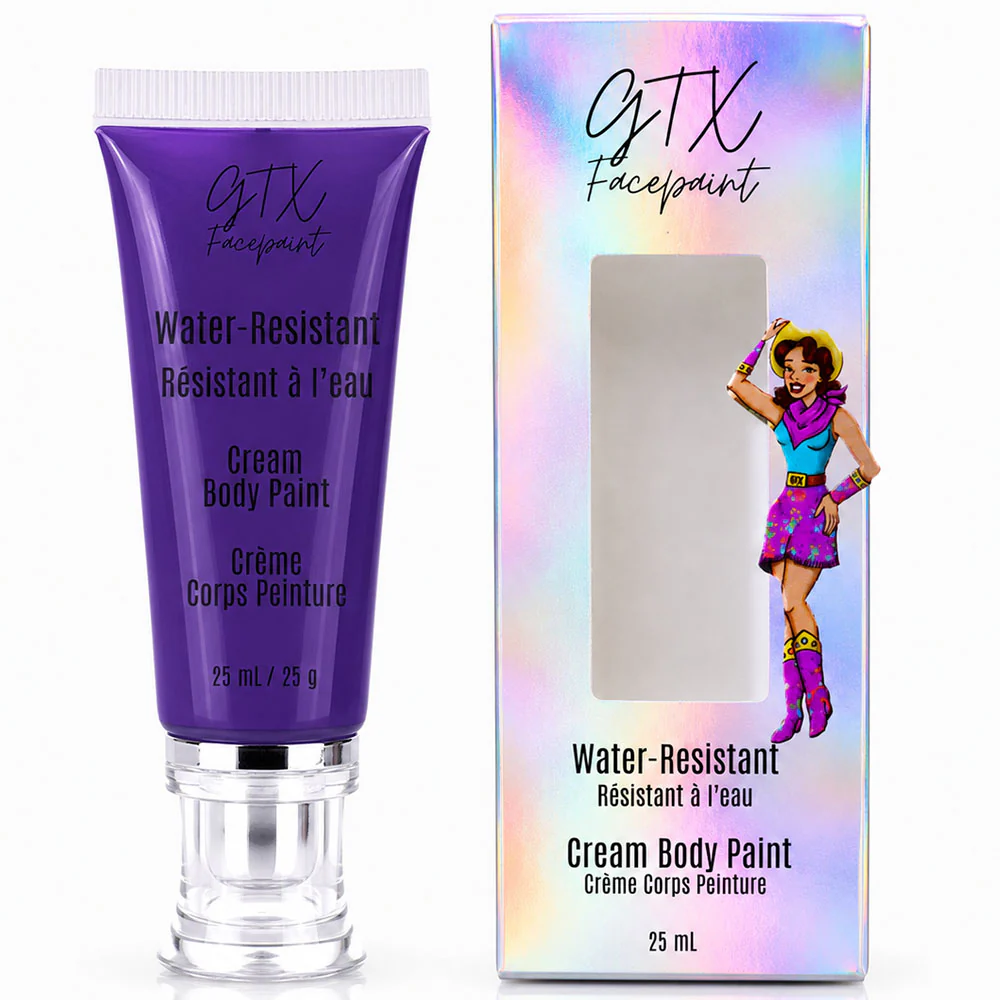 GTX Water-Resistant Cream Body Paint - Plum Pie Purple 25ml