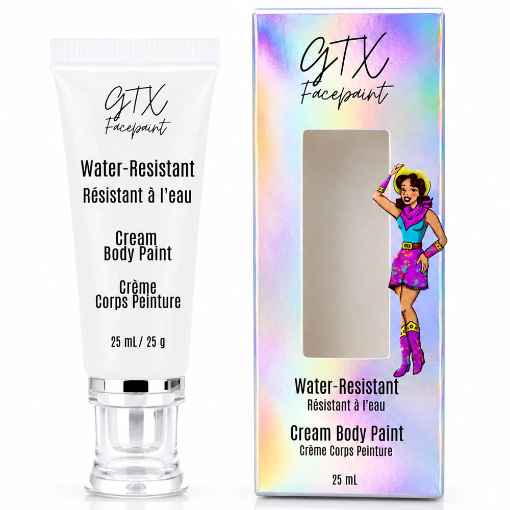 GTX Water-Resistant Cream Body Paint - True White 25ml