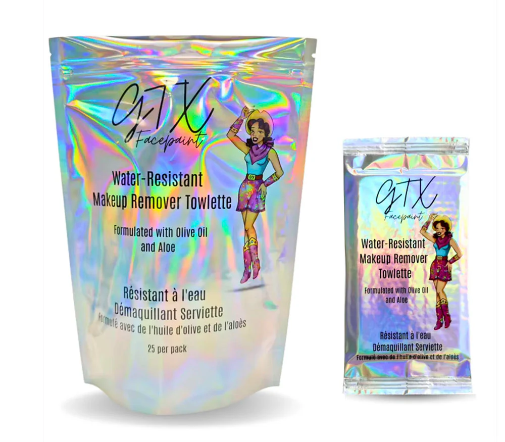 Waterproof Makeup Remover Wipes – 25 Individually Sealed Wipes
