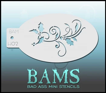 H02 - Bad Ass Stencils - Mistletoe