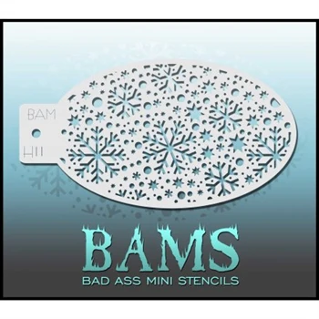 H11 - Bad Ass Stencils - Mini Snowflakes
