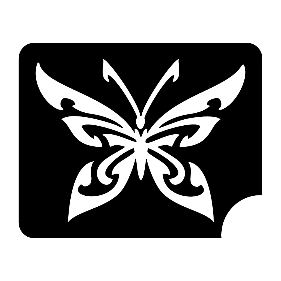 185 Butterfly - Set of 5 - Art Factory Glitter Tattoo Stencil