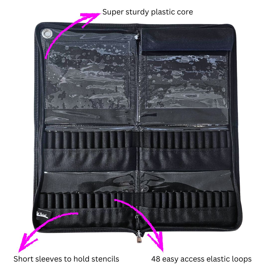 Jest Paint | Ultimate Face Painting Brush Wallet - All Black Version - Image 4
