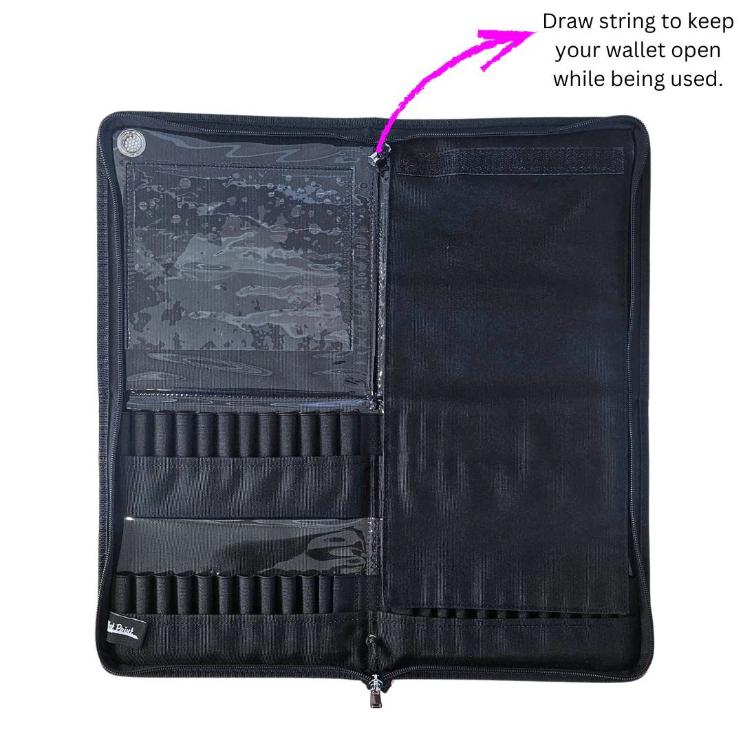Jest Paint | Ultimate Face Painting Brush Wallet - All Black Version - Image 5