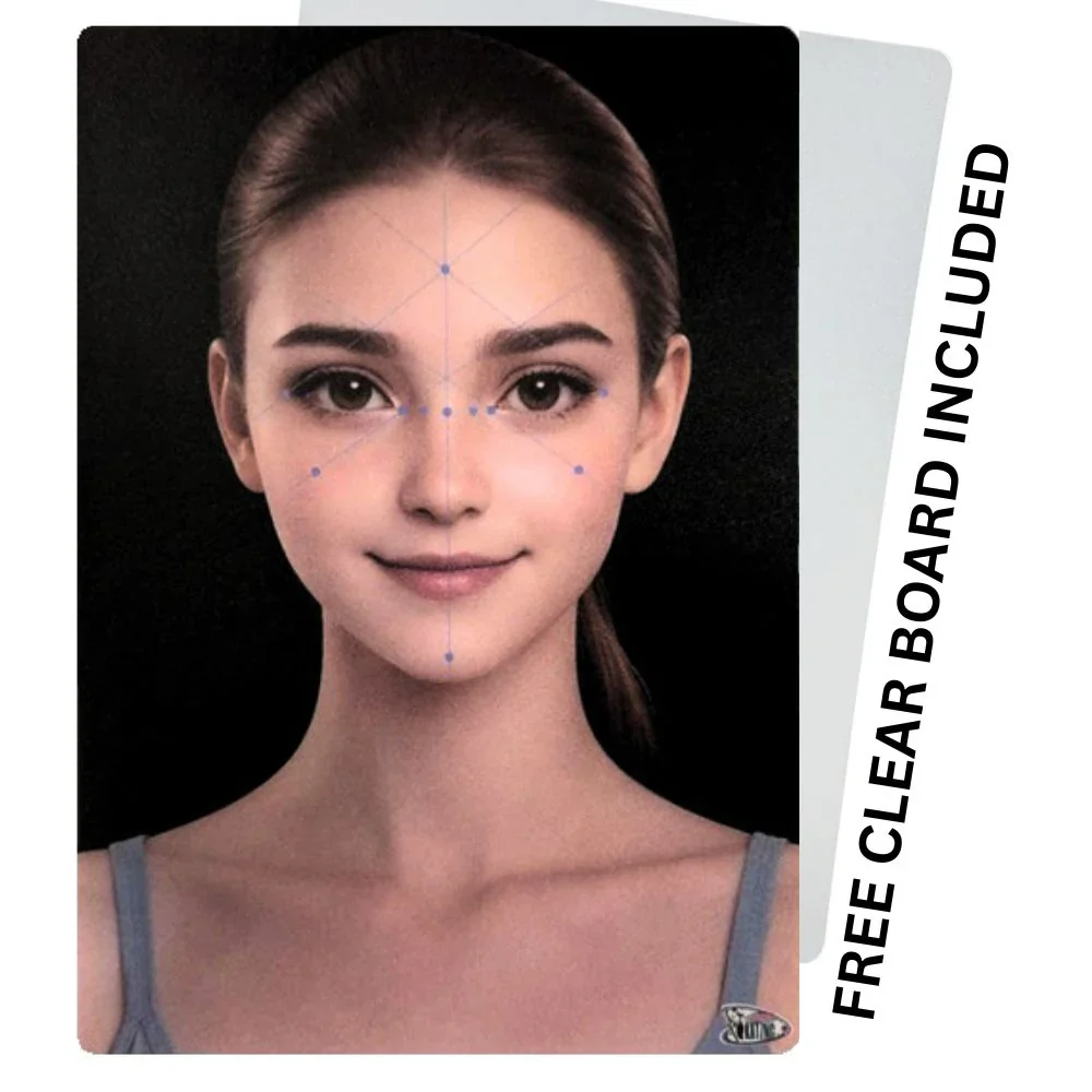 KatzNC Face Painting Practice board - Symmetry Practice Board