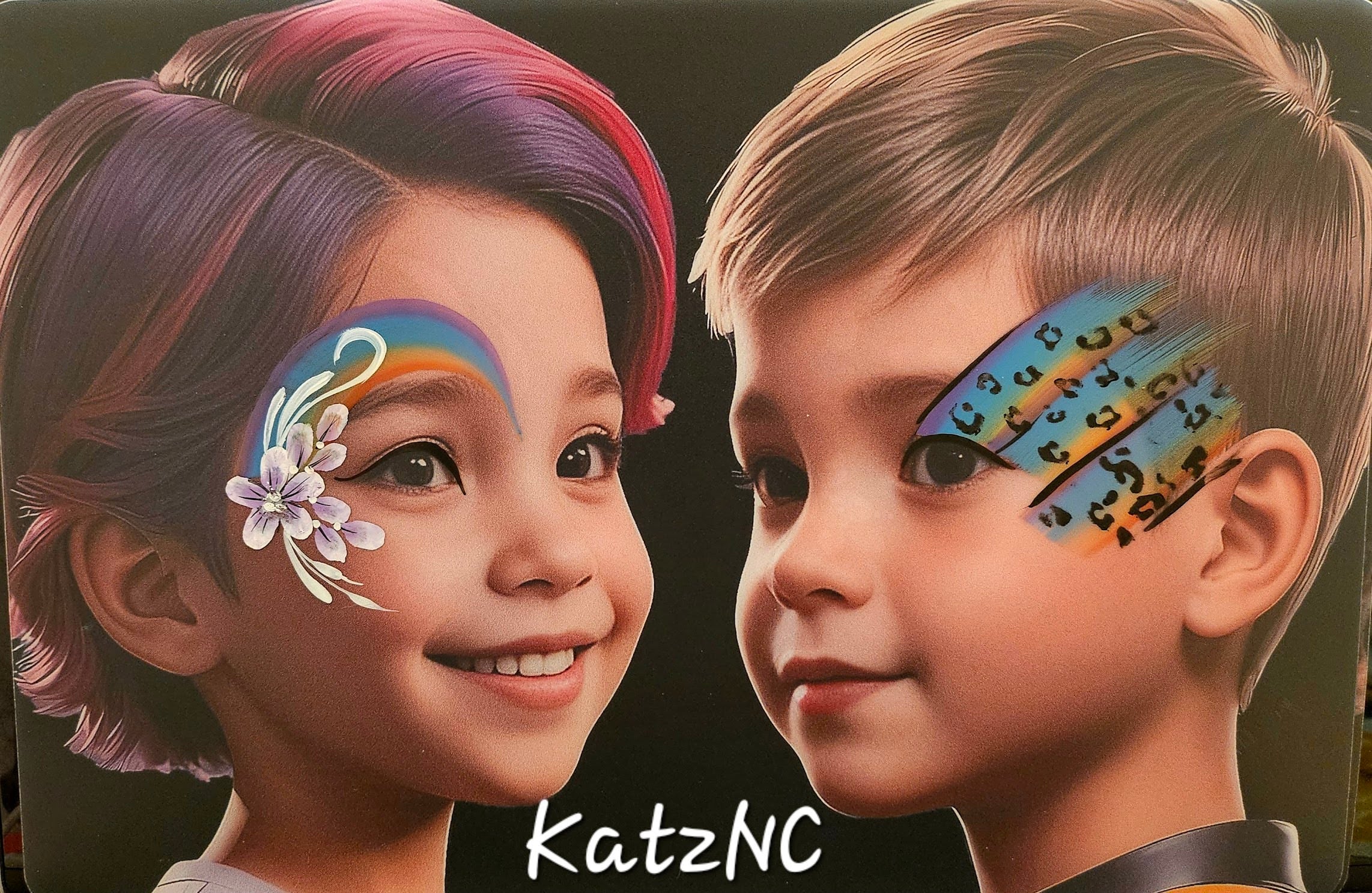 KatzNC practice board - Girl & Boy Side Profile Girl and Boy - Image 2