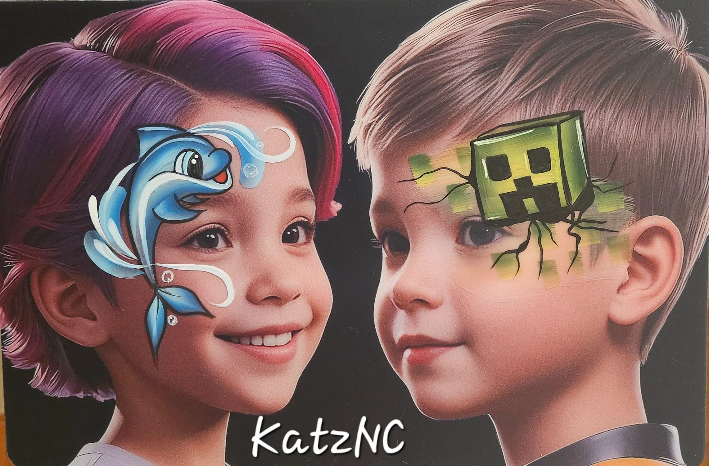 KatzNC practice board - Girl & Boy Side Profile Girl and Boy - Image 3