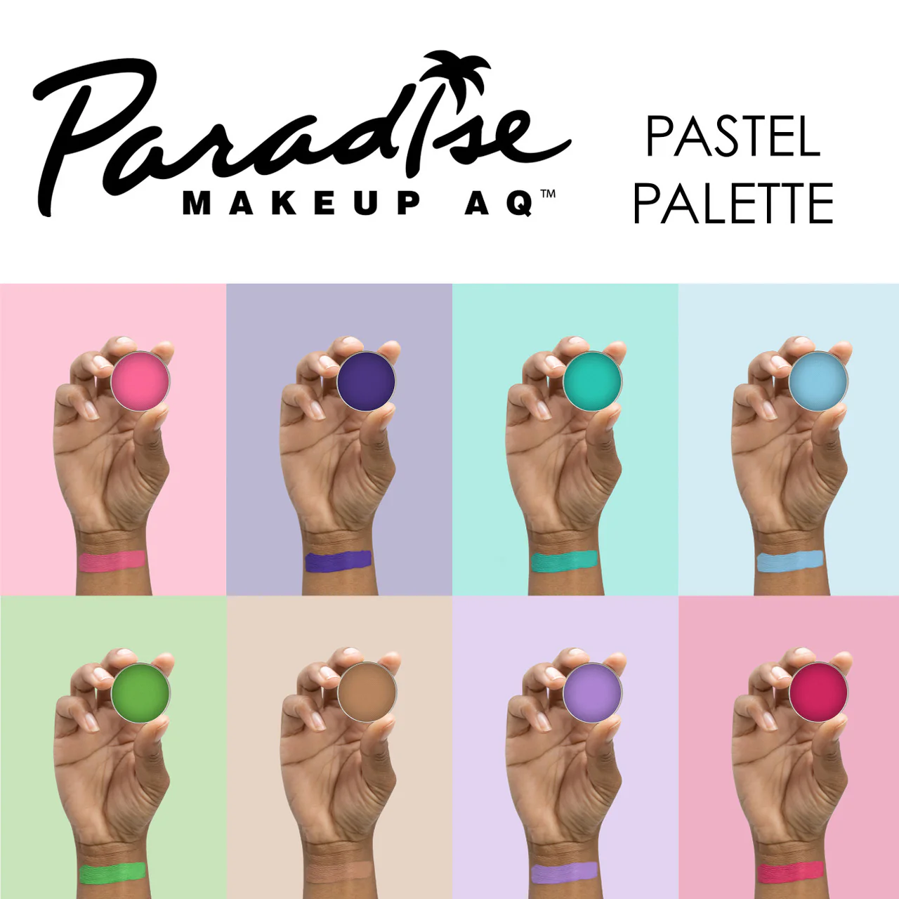 8 Color Paradise Pastel Palette by Mehron - Image 3