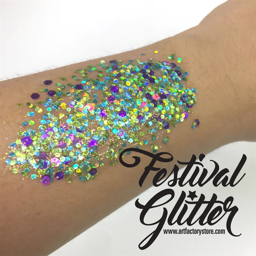 Festival Glitter Gel — Mermaid (Holographic) | Art Factory - Image 3