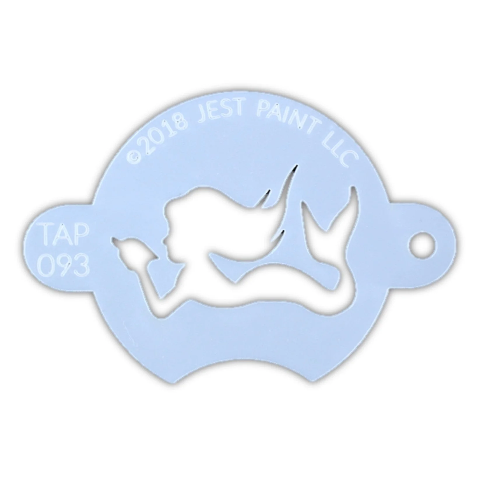 TAP93 face Painting Stencil - Mermaid with Shell