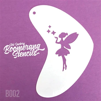 Pixie Kiss Stencil Boomerang Stencil by the Art Factory - Image 2