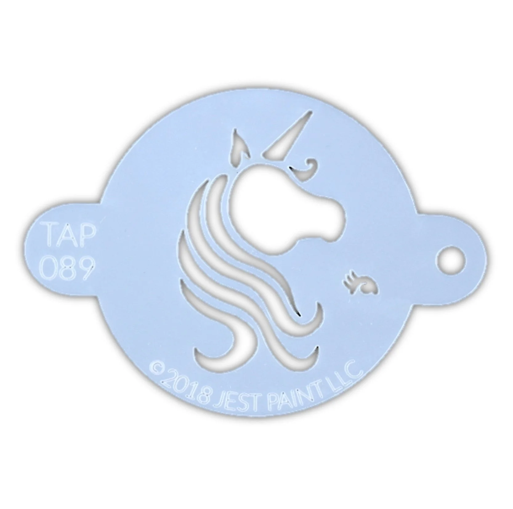 TAP89 face Painting Stencil - Pretty Unicorn Centerpiece