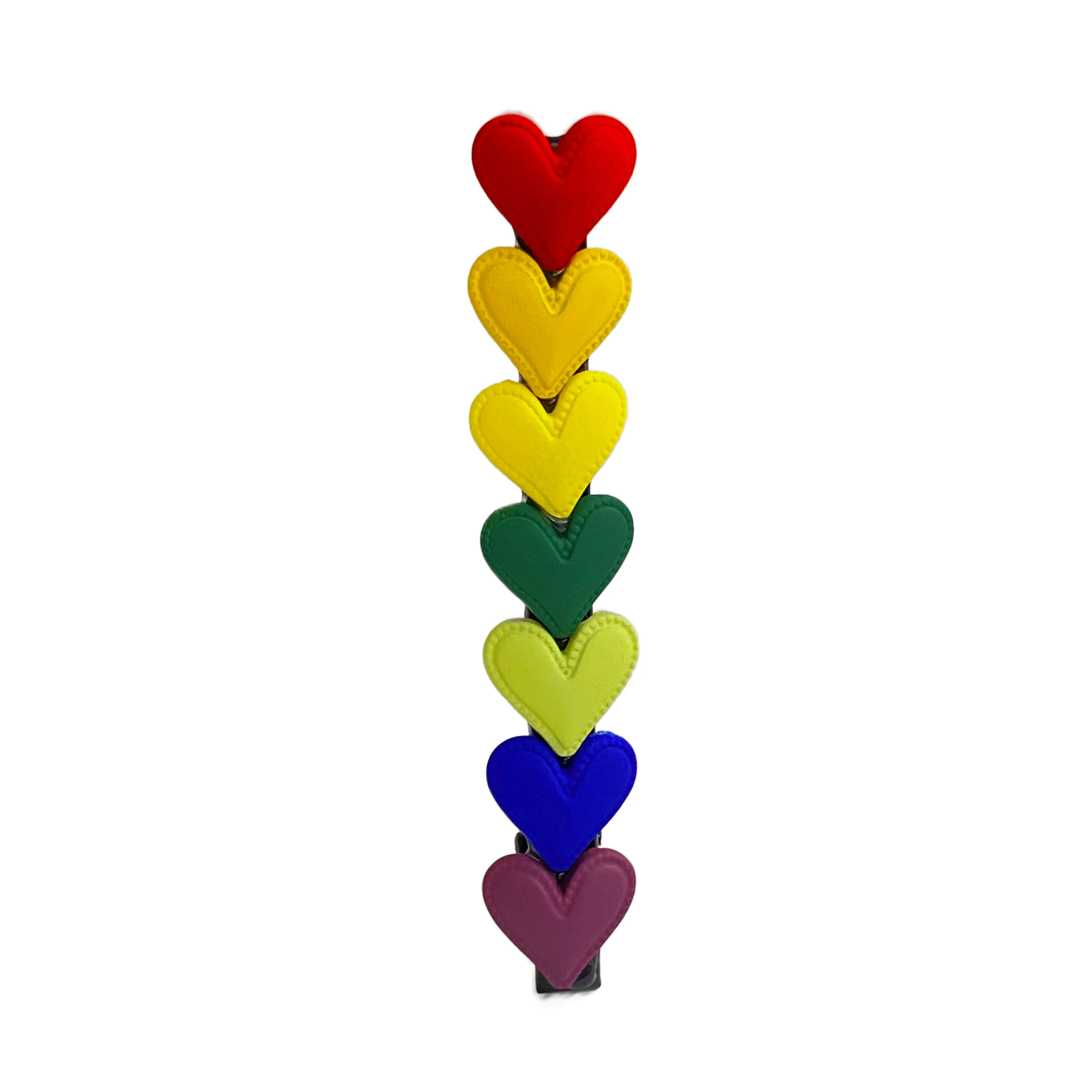 Rainbow Heart Hair Clip - Image 2