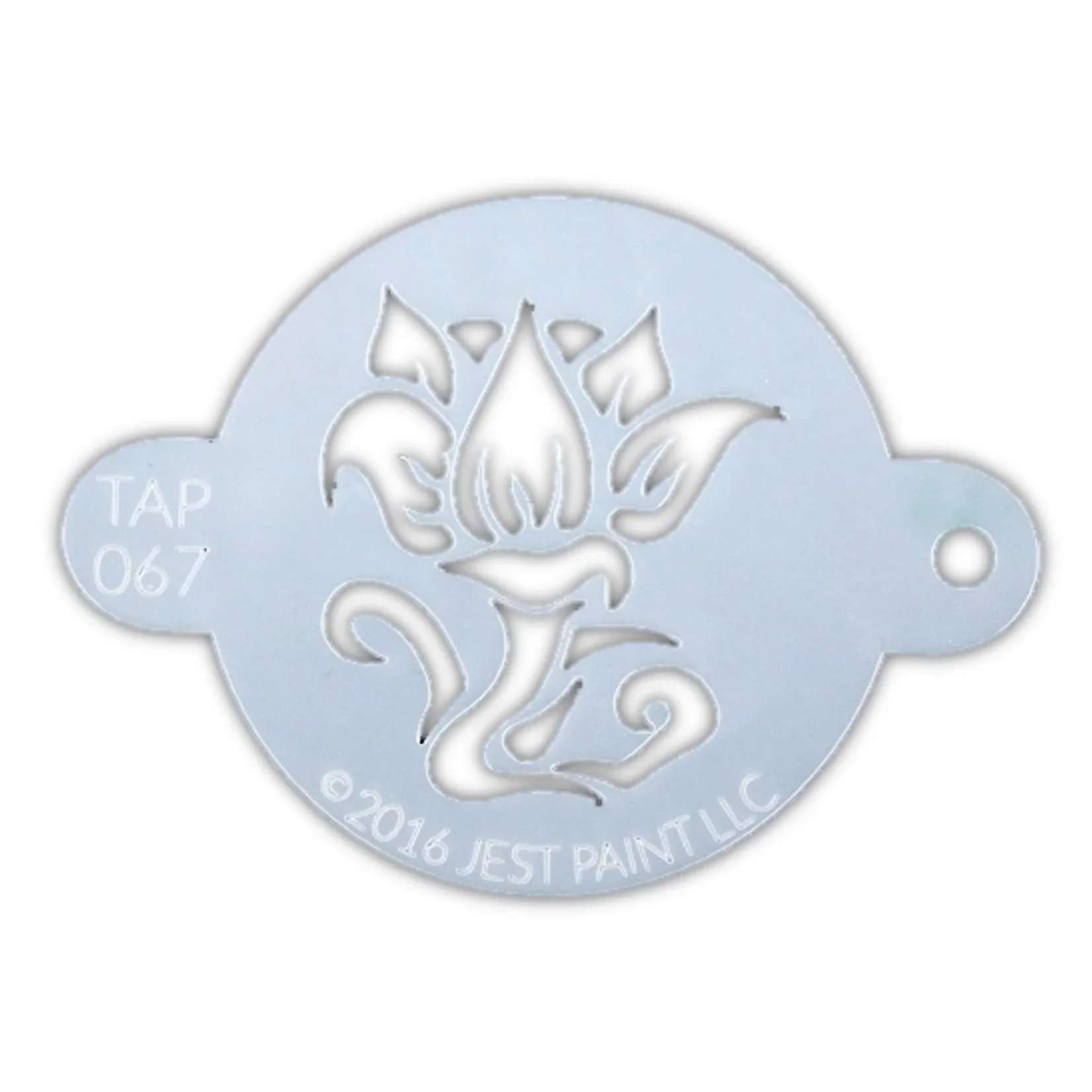 TAP67 face Painting Stencil - Rose