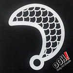 W06 Scales Wrap Ooh! face Painting Stencil - Image 2