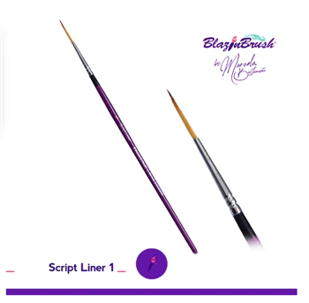 Script Liner #1 LE- Blazin Brush by Marcela Bustamante