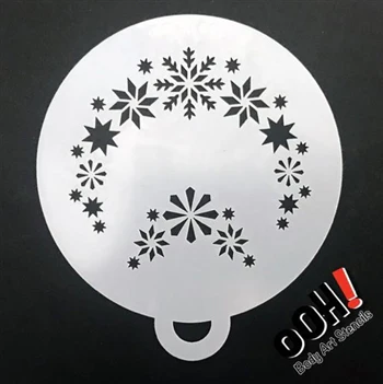 C05 Snowflake Flip Ooh! Face Painting Stencil 1 - Image 2