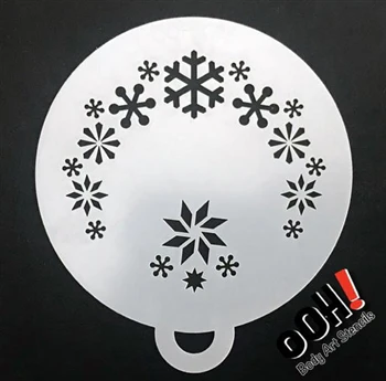 C06 Snowflake flip Ooh! Face Painting Stencil 2 - Image 2