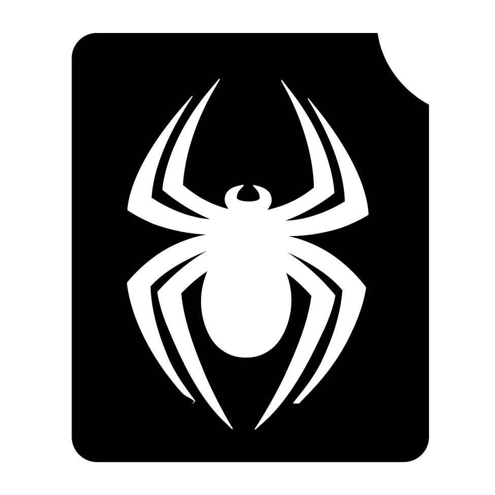 161 Spider - Set of 5 - Art Factory Glitter Tattoo Stencil