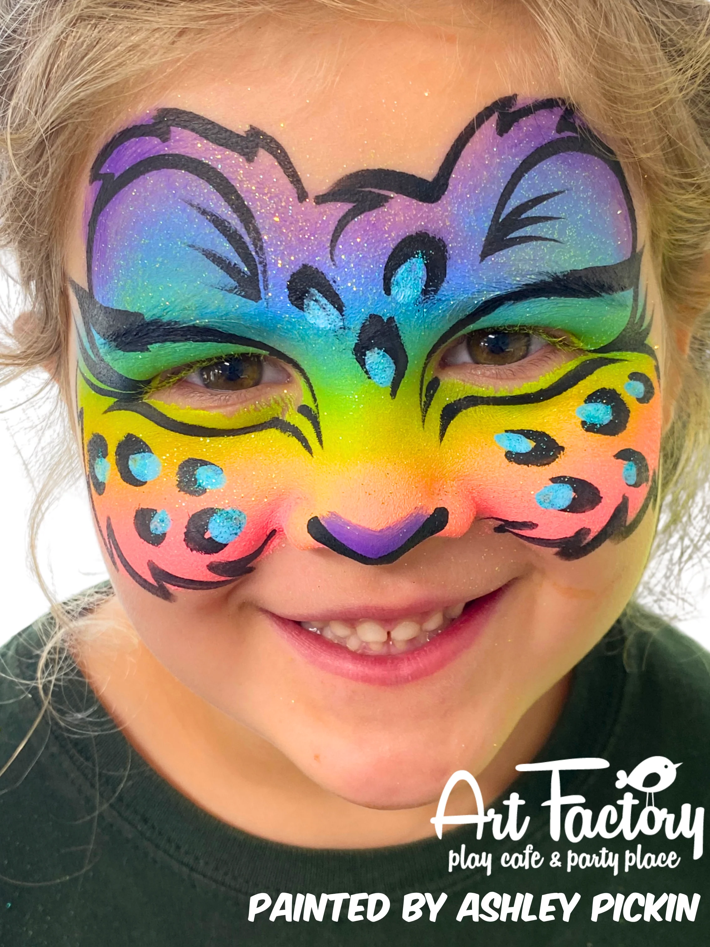 Spring Rainbow - Tag Face Paint Exclusive Art Factory Rainbow Cake - Image 3