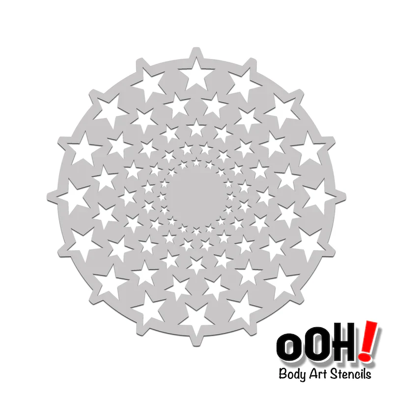 S05 Stars Sphere Ooh! face Painting Stencil