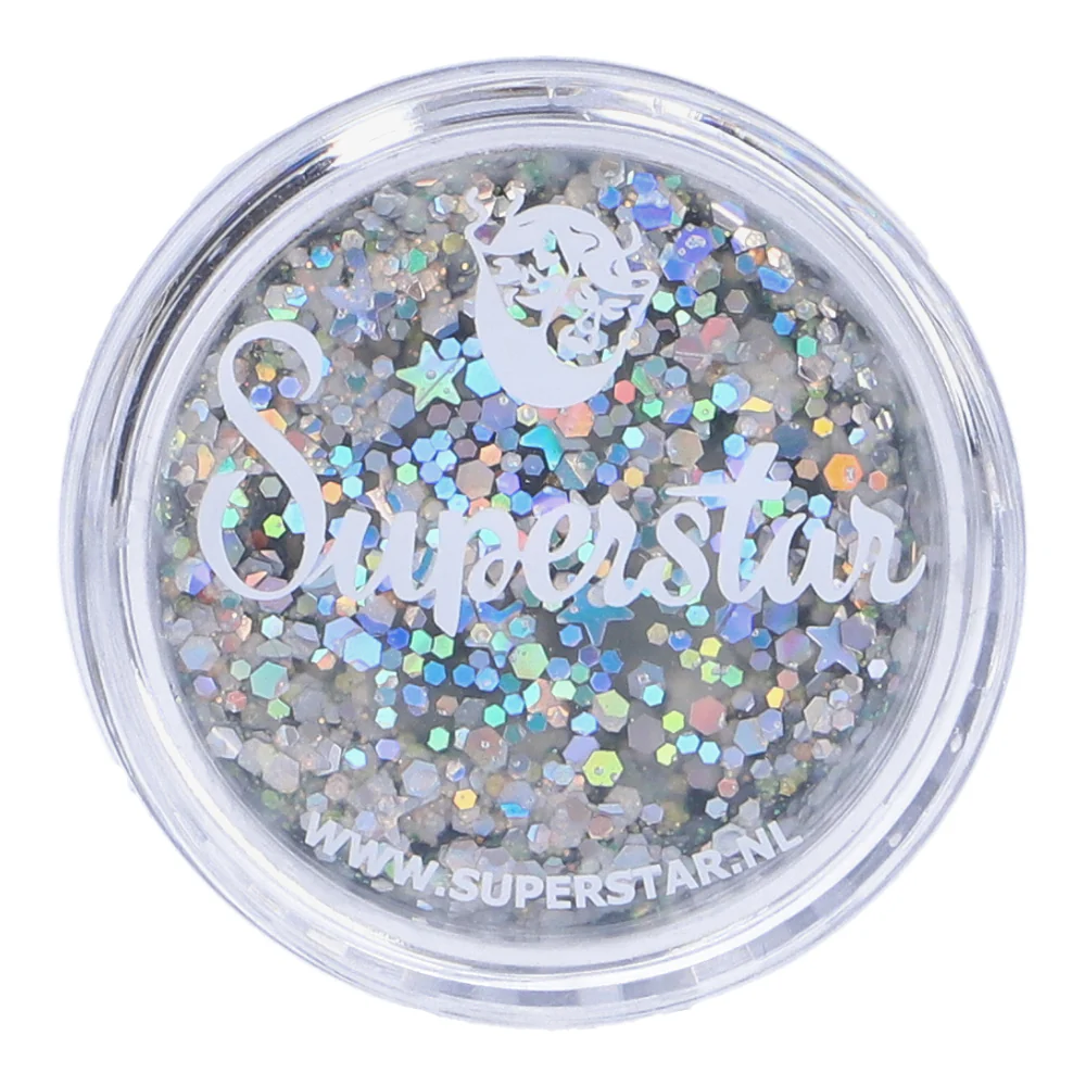 Superstar Chunky Glitter Cream - Silver Starlight - Image 3