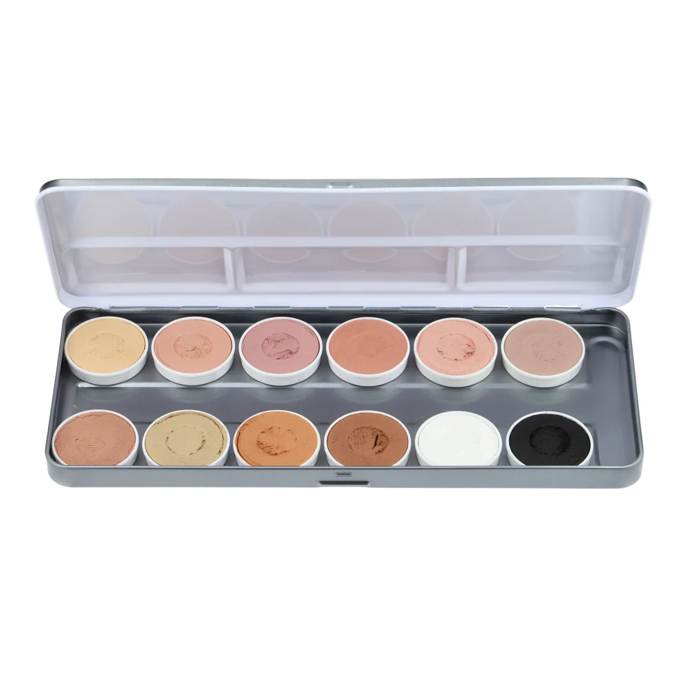 Skin Tone Colors Palette - Superstar face Paints - 12 Colors