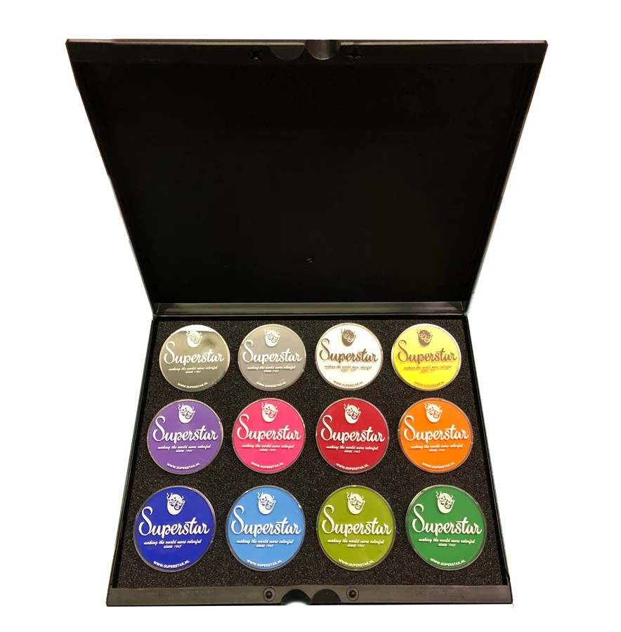 Standard 12 Color Palette - Superstar face Paints - 45gr