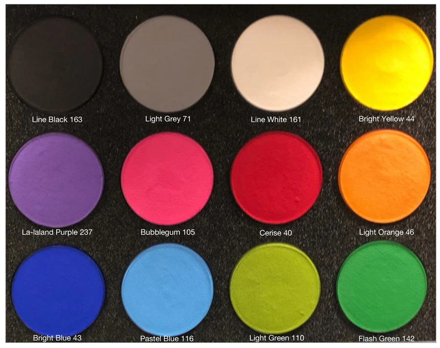 Standard 12 Color Palette - Superstar face Paints - 45gr - Image 2