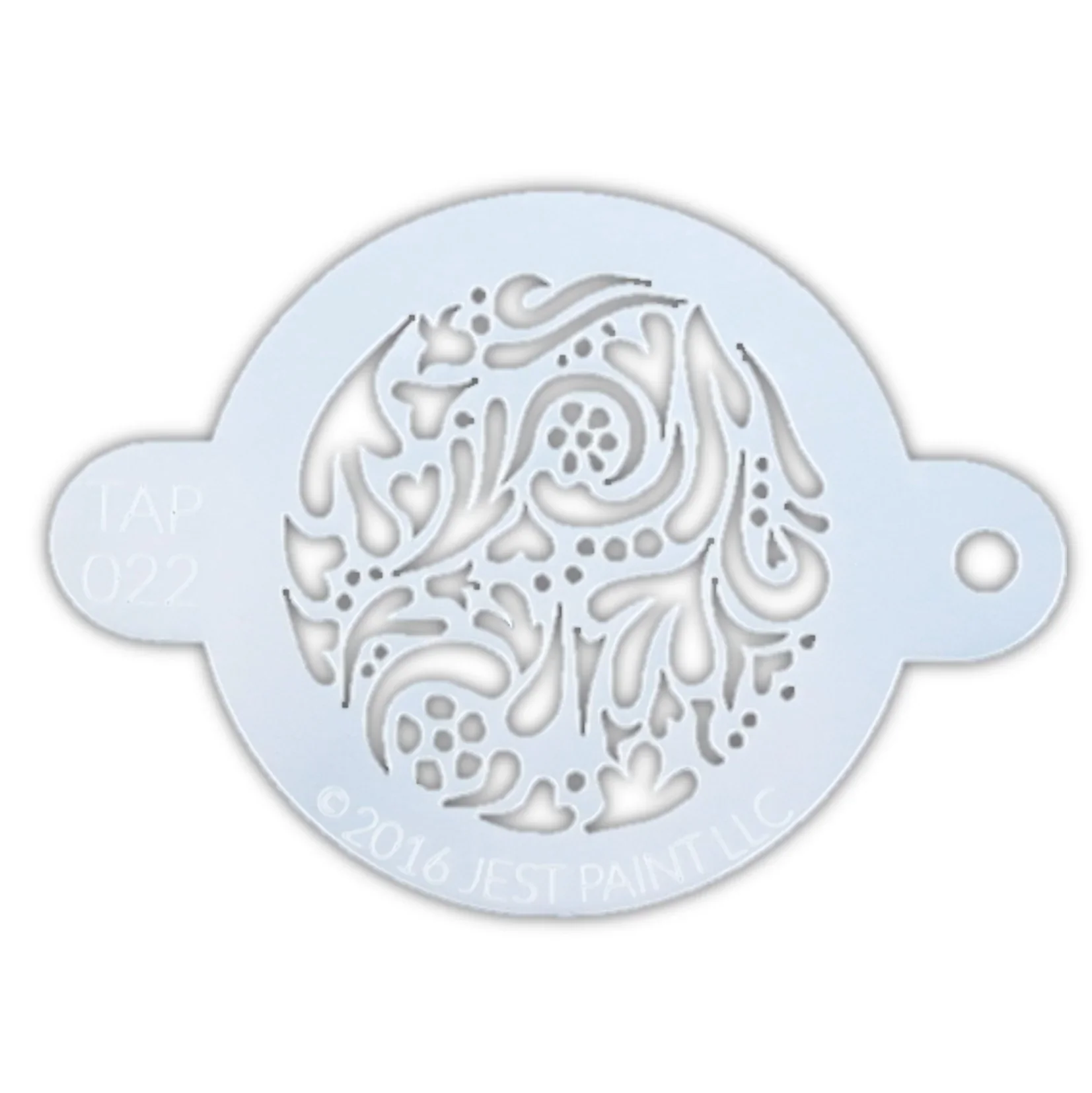 TAP22 face Painting Stencil - face Painting Stencil - Swirly