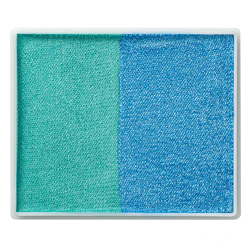 Tag face Paint Split Cake - Pearl Teal & Pearl Sky Blue - Image 2