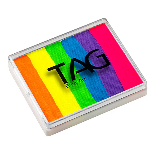 Tag Face Paint Split Cake - NEON Rainbow 50gr - Image 4