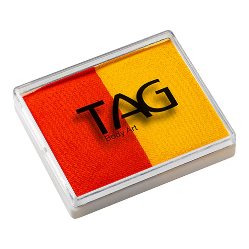 Tag face Paint Split Cake - Orange & Yellow - Image 3