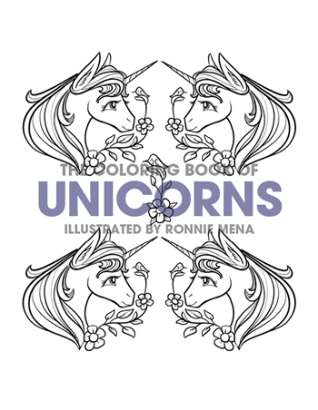 The Coloring Book of Unicorns by Ronnie Mena - Image 5