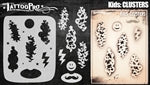 Wiser's Cluster Airbrush Tattoo Pro Stencil Kids Series - Image 2