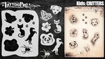 Wiser's Critters Airbrush Tattoo Pro Stencil Kids Series - Image 2