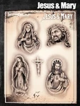 Wiser's Jesus & Mary Tattoo Pro Stencil - Image 2