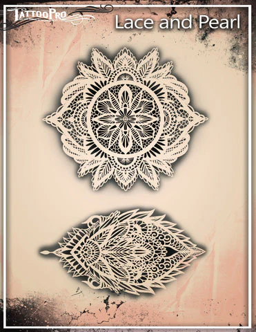 Wiser's Lace Airbrush Tattoo Pro Stencil Series 2 - Image 2