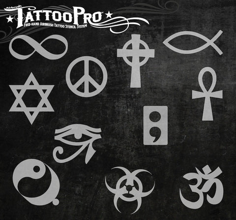 Wiser's Symbols Tattoo Pro Stencil Series 3