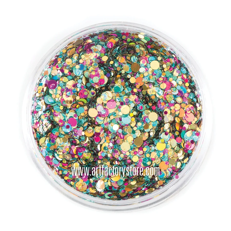 Festival Glitter Gel — Unicorn Pop (Holographic Round) | Art Factory - Image 2