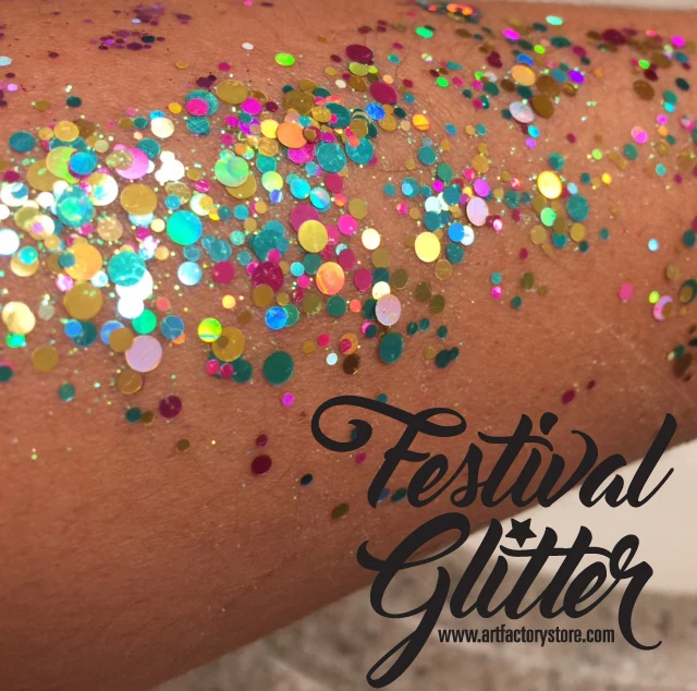 Festival Glitter Gel — Unicorn Pop (Holographic Round) | Art Factory - Image 3