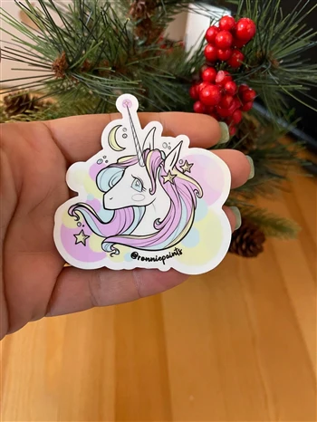 Unicorn Sticker by Ronnie Mena - Image 2