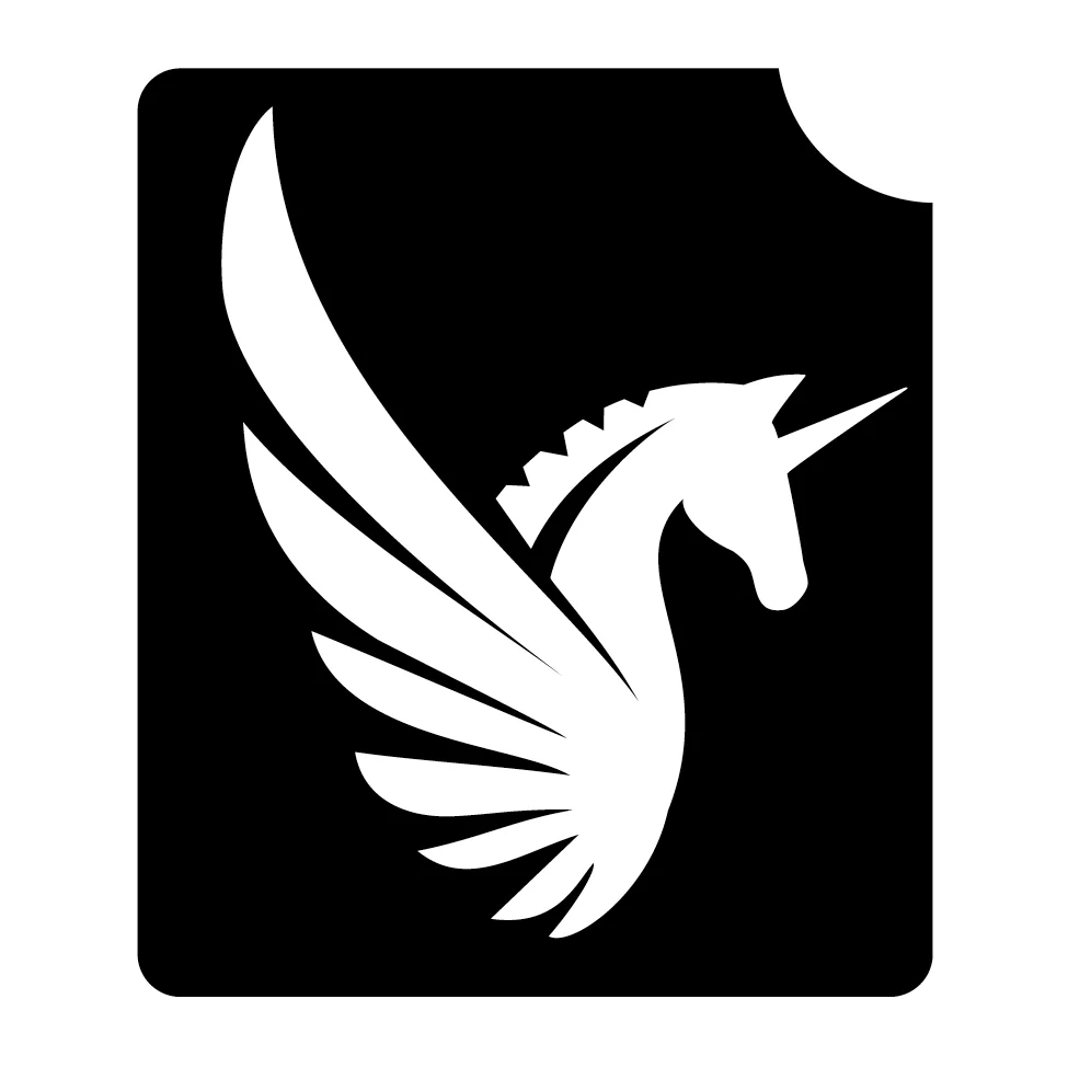 212 Unicorn Wings - Set of 5 - Art Factory Glitter Tattoo Stencil