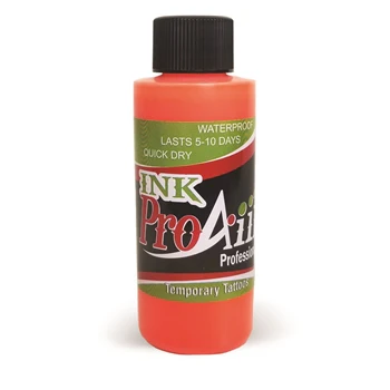 UV flo Orange INK Alcohol Based Airbrush Body Paint 2oz