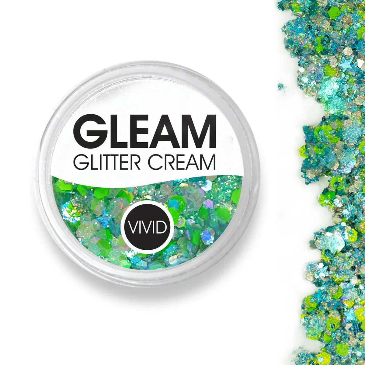 Vivid Gleam Glitter Cream - Sea of Glass 10gr